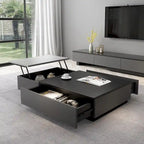 51.18 Table basse relevable avec compartiment de rangement caché et 2 tiroirs