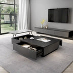 51.18 Table basse relevable avec compartiment de rangement caché et 2 tiroirs