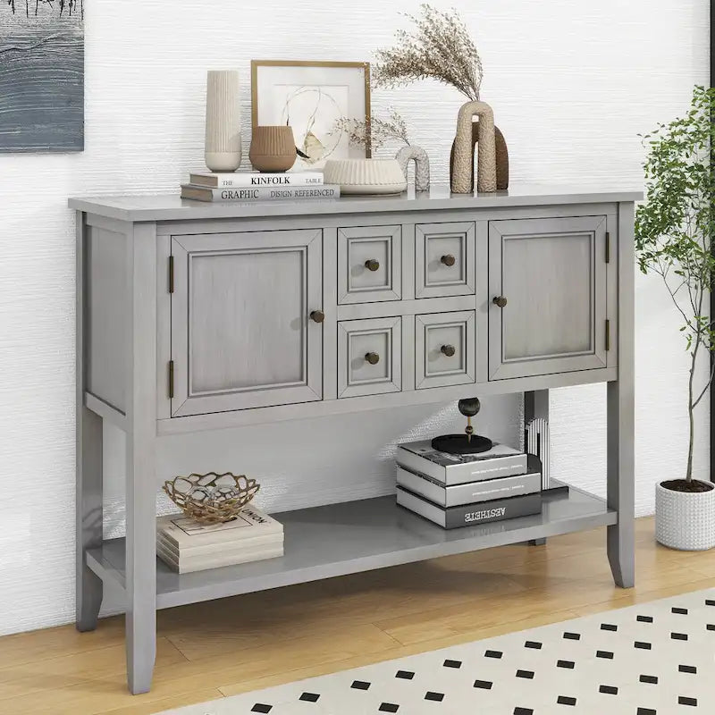 Buffet Console avec Étagère Inférieure