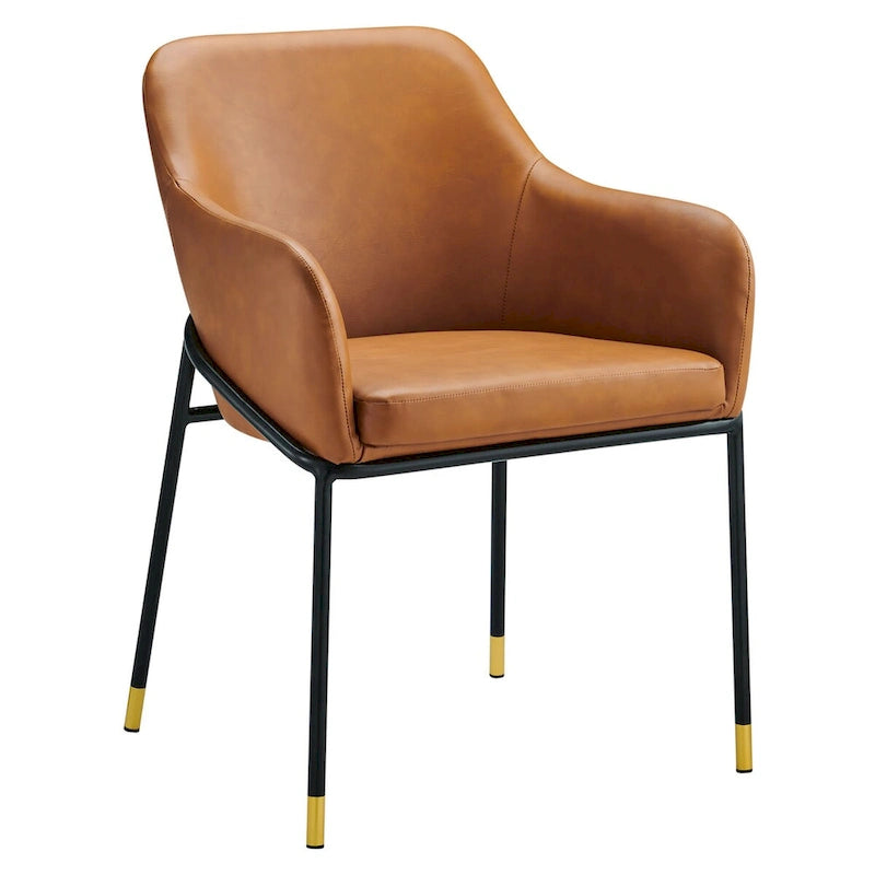 Chaise de salle à manger Jovi en similicuir