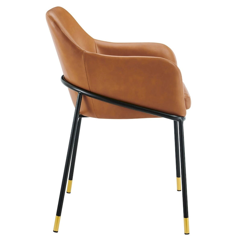 Chaise de salle à manger Jovi en similicuir