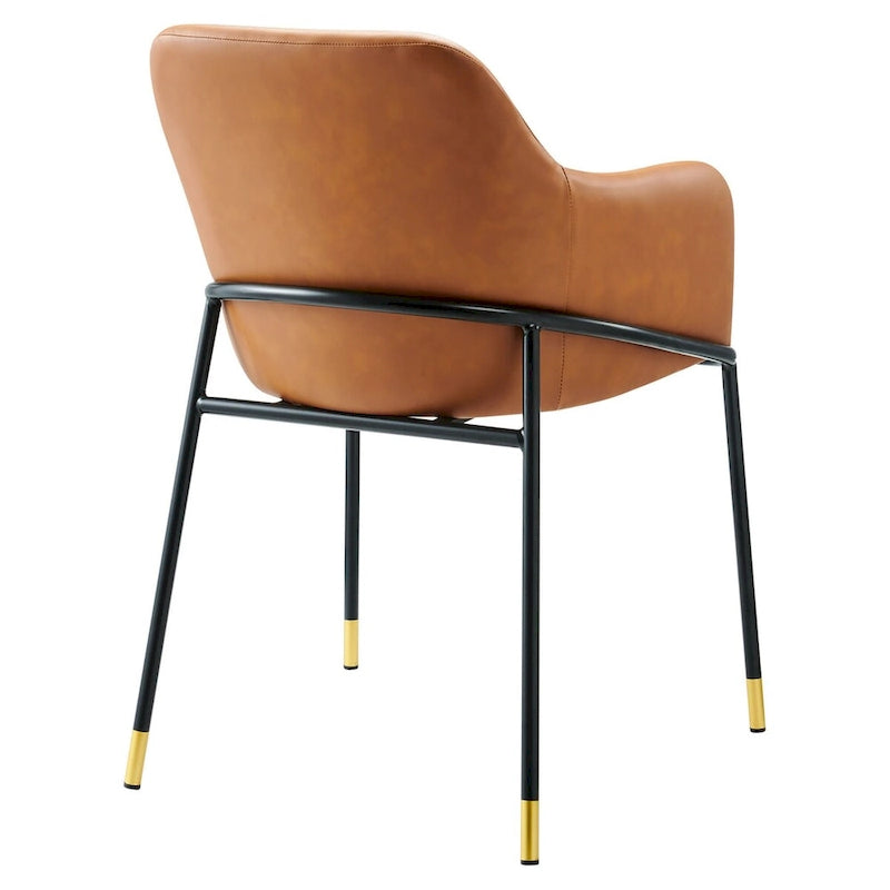 Chaise de salle à manger Jovi en similicuir