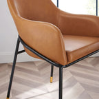 Chaise de salle à manger Jovi en similicuir