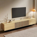 Meuble TV moderne élégant de style milieu de siècle pour téléviseurs jusqu'à 80 pouces. Grand espace de rangement pour appareils multimédias, gestion des câbles. Montage facile.