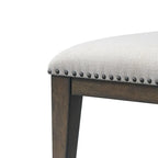 Chaises de salle à manger Roundhill Furniture Grant avec clous décoratifs, lot de 2, beiges