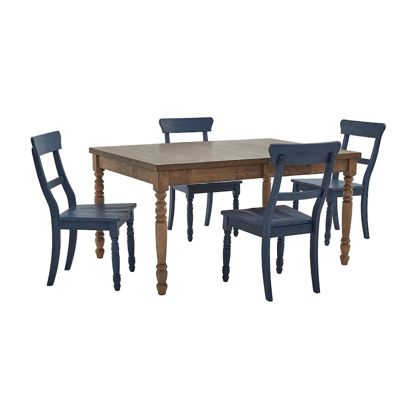 Chaise de salle à manger à barreaux (lot de 2)