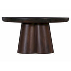 Table basse piédestal ronde en bois Senna de 79 cm