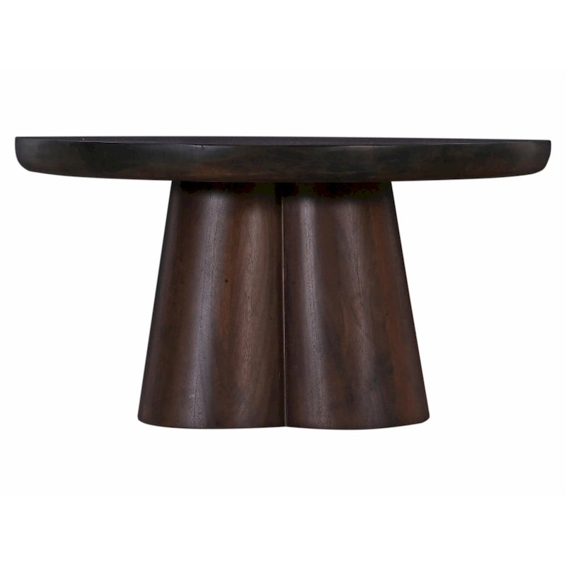 Table basse piédestal ronde en bois Senna de 79 cm