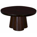 Table basse piédestal ronde en bois Senna de 79 cm