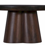 Table basse piédestal ronde en bois Senna de 79 cm
