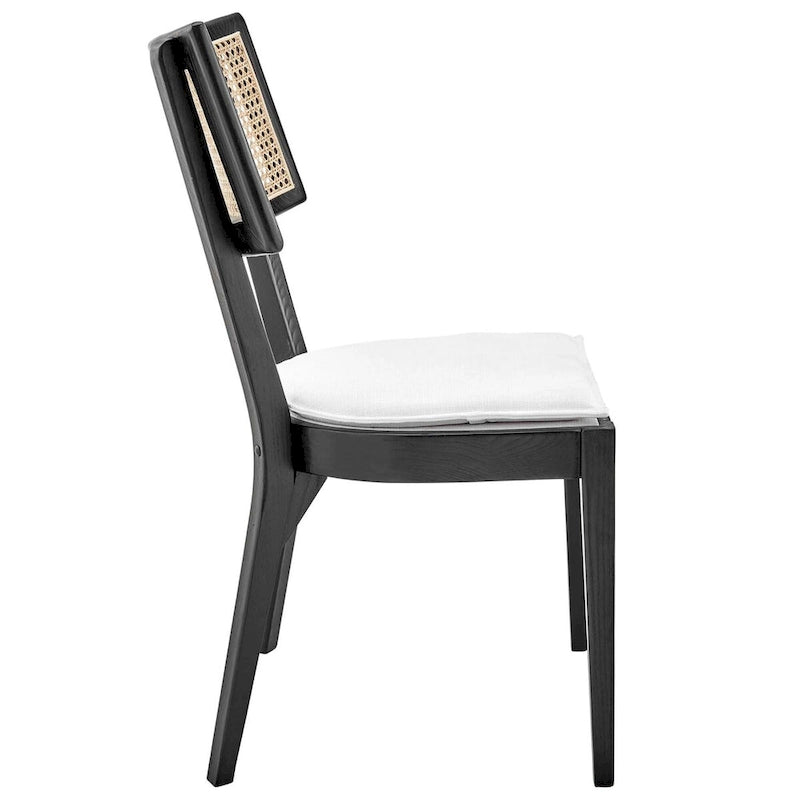 Caledonia Chaise de salle à manger en bois, lot de 2