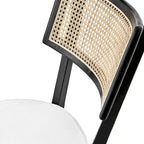 Caledonia Chaise de salle à manger en bois, lot de 2
