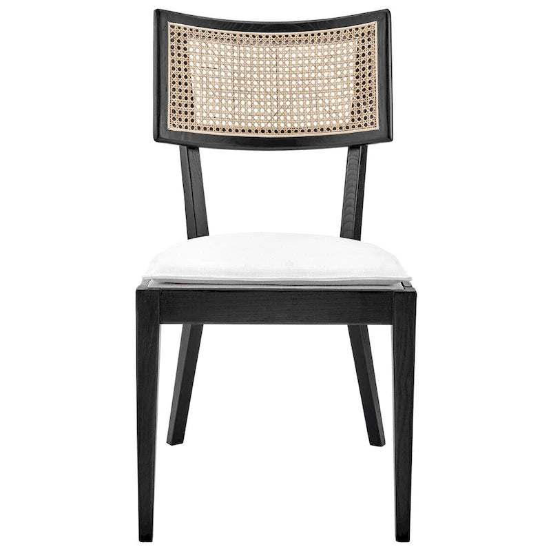 Caledonia Chaise de salle à manger en bois, lot de 2