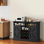 Moasis 47Farmhouse Meuble de Bar à Café avec Étagère Flottante - 40 P x 120 L x 86 H cm