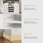 Moasis 47Farmhouse Meuble de Bar à Café avec Étagère Flottante - 40 P x 120 L x 86 H cm