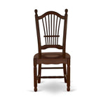 Ensemble de salle à manger East West Furniture – une table de cuisine rectangulaire et des chaises de salle à manger – Acajou (Options de pièces)