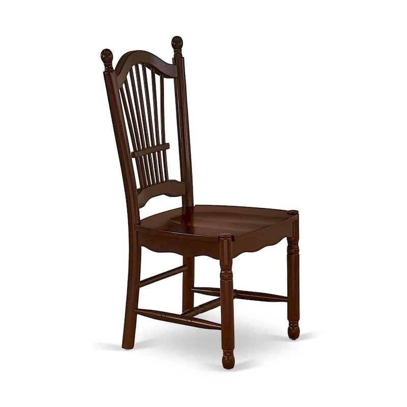 Ensemble de salle à manger East West Furniture – une table de cuisine rectangulaire et des chaises de salle à manger – Acajou (Options de pièces)