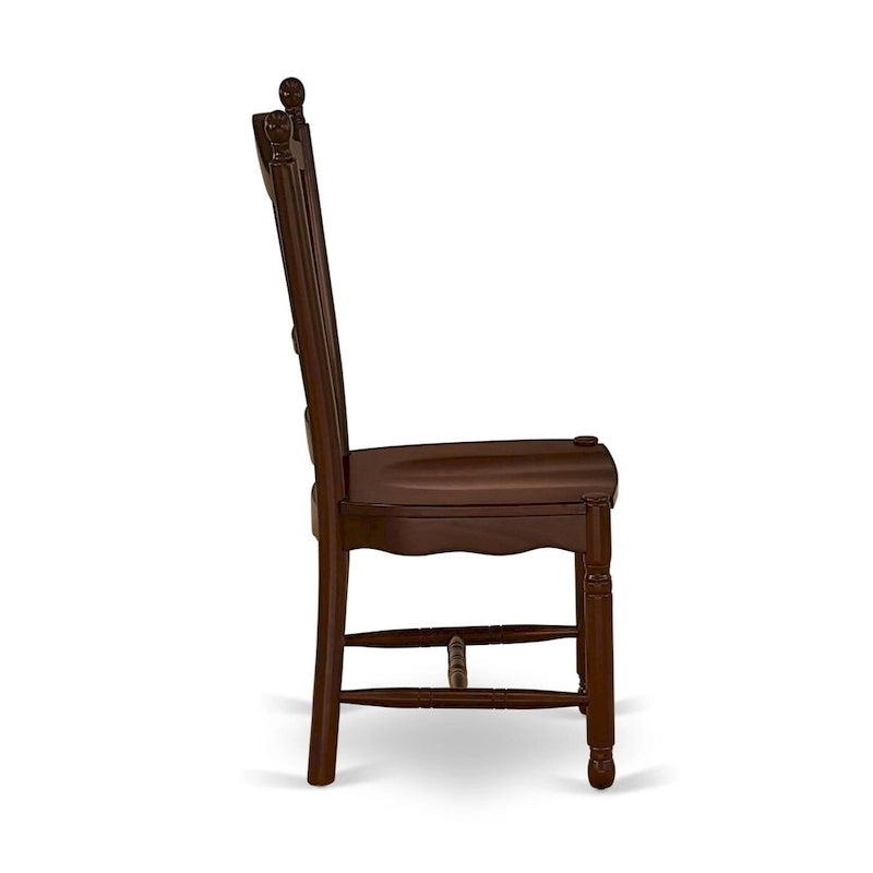 Ensemble de salle à manger East West Furniture – une table de cuisine rectangulaire et des chaises de salle à manger – Acajou (Options de pièces)