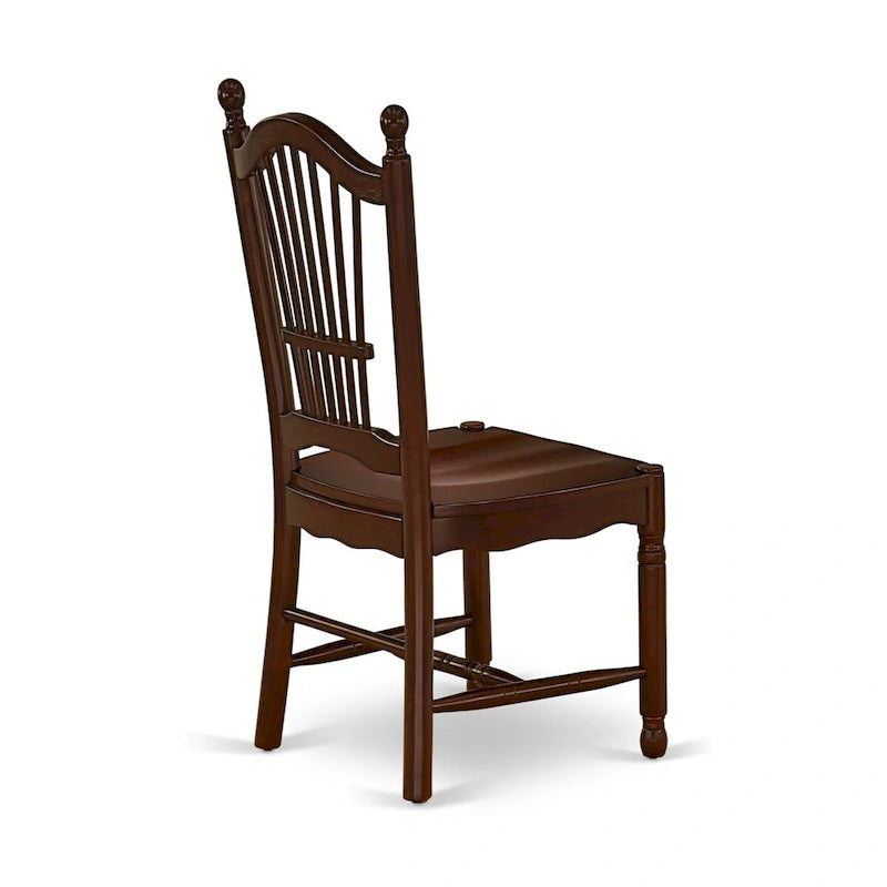 Ensemble de salle à manger East West Furniture – une table de cuisine rectangulaire et des chaises de salle à manger – Acajou (Options de pièces)