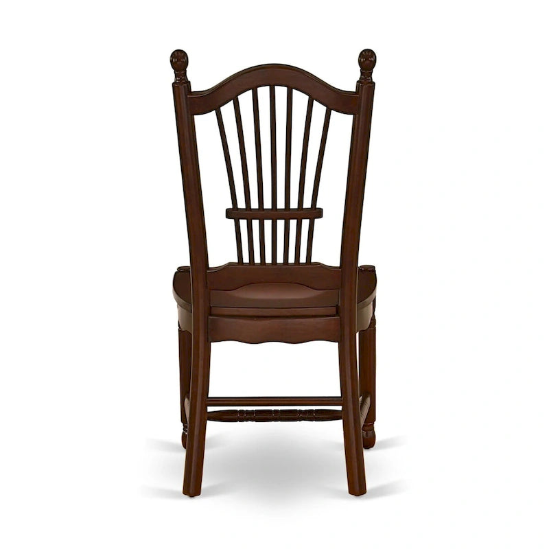 Ensemble de salle à manger East West Furniture – une table de cuisine rectangulaire et des chaises de salle à manger – Acajou (Options de pièces)