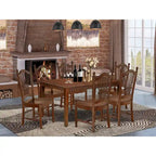 Ensemble de salle à manger East West Furniture – une table de cuisine rectangulaire et des chaises de salle à manger – Acajou (Options de pièces)