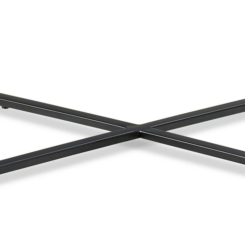 Table d'appoint/de chevet moderne 20 pouces, plateau en marbre de Carrare, structure en acier, gris lisse