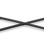 Table d'appoint/de chevet moderne 20 pouces, plateau en marbre de Carrare, structure en acier, gris lisse
