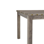 Morden Fort Ensemble de table de bar carrée 5 pièces de style ferme, 4 tabourets de bar rembourrés avec ensemble de salle à manger table de bar