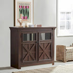 Roomfitters Meuble Buffet Grande Armoire 2 Portes, Meuble Bar à Vin, Meuble de Rangement Bar à Café Bar à Vin