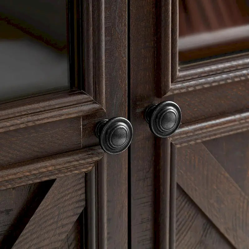 Roomfitters Meuble Buffet Grande Armoire 2 Portes, Meuble Bar à Vin, Meuble de Rangement Bar à Café Bar à Vin