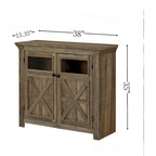 Roomfitters Meuble Buffet Grande Armoire 2 Portes, Meuble Bar à Vin, Meuble de Rangement Bar à Café Bar à Vin