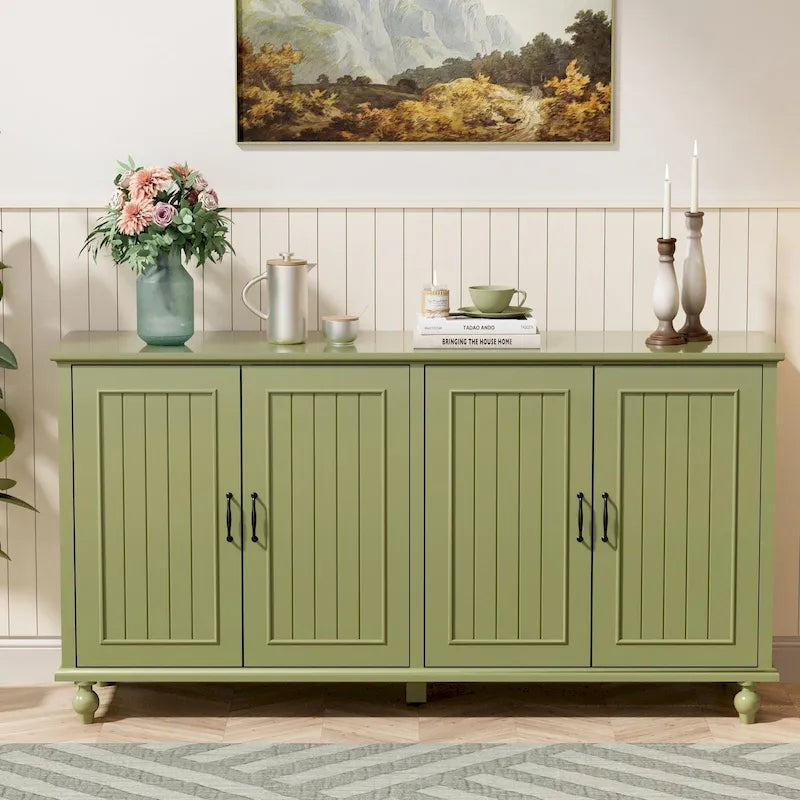Buffet de cuisine, meuble d'appoint avec bar à café, table de service