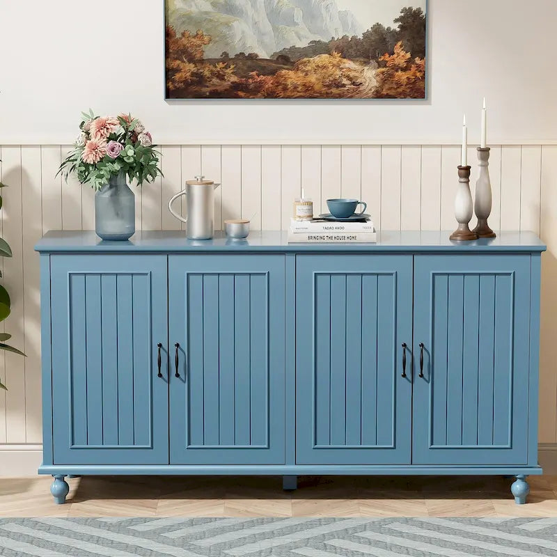 Buffet de cuisine, meuble d'appoint avec bar à café, table de service