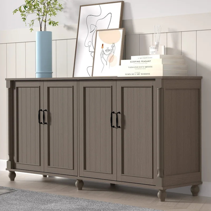 Buffet de cuisine, meuble d'appoint avec bar à café, table de service