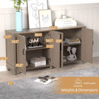 Buffet de cuisine, meuble d'appoint avec bar à café, table de service