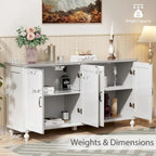 Buffet de cuisine, meuble d'appoint avec bar à café, table de service