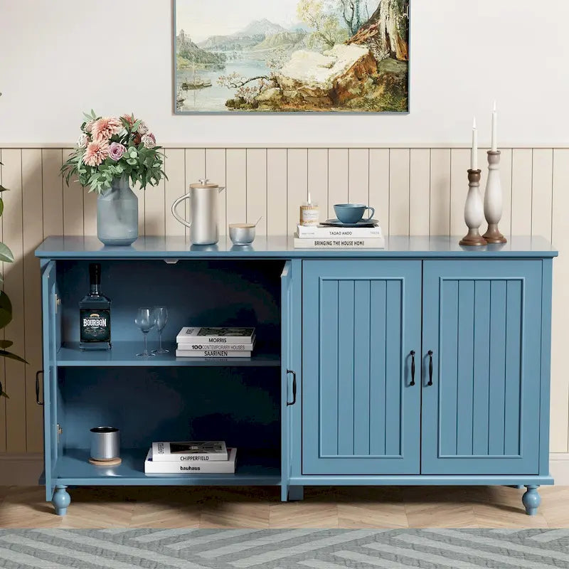 Buffet de cuisine, meuble d'appoint avec bar à café, table de service
