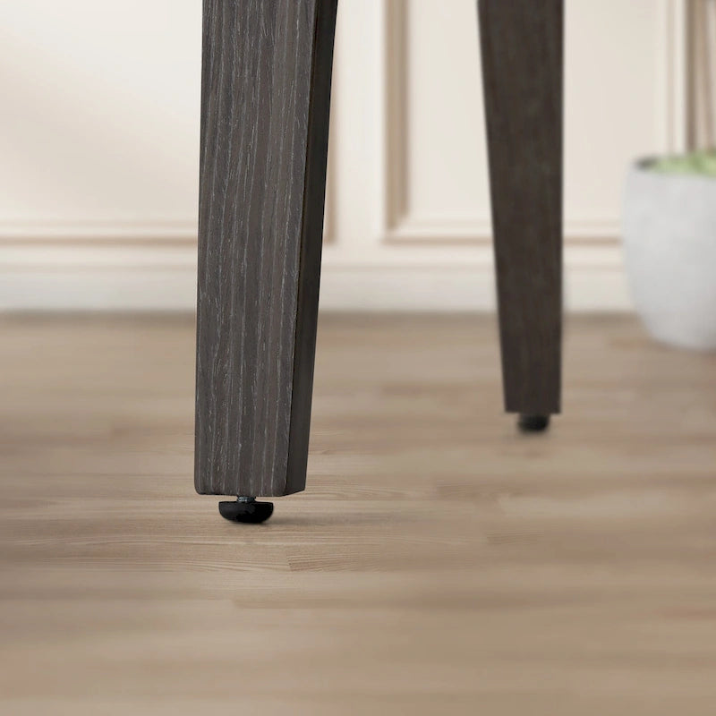 Chaises de salle à manger pivotantes en bois courbé et PU Art Leon (Lot de 2)