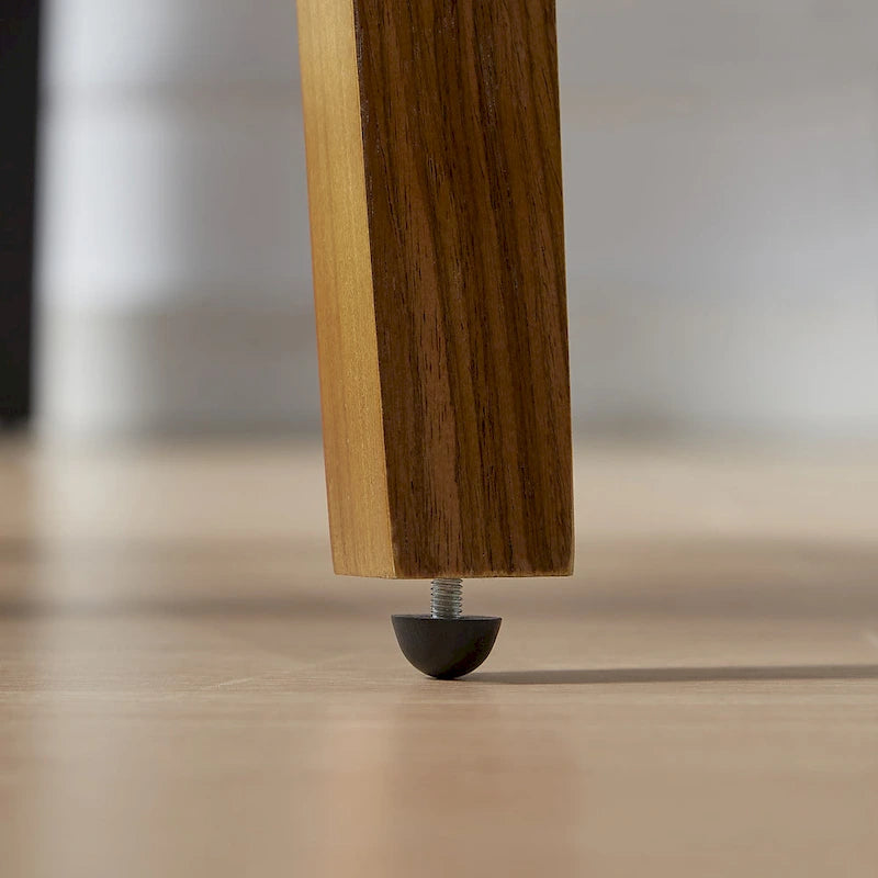 Chaises de salle à manger pivotantes en bois courbé et PU Art Leon (Lot de 2)