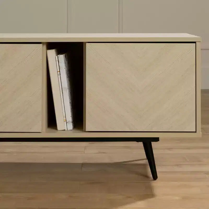 Meuble de télévision South Shore Oxford pour téléviseurs jusqu'à 75" avec portes
