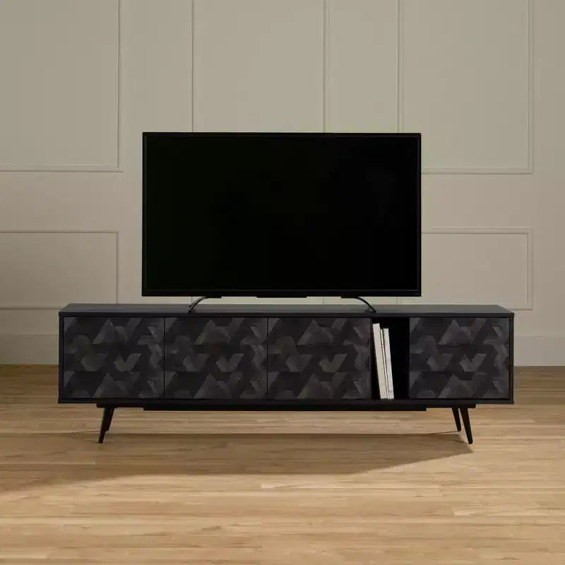 Meuble de télévision South Shore Oxford pour téléviseurs jusqu'à 75" avec portes