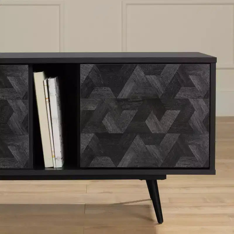 Meuble de télévision South Shore Oxford pour téléviseurs jusqu'à 75" avec portes