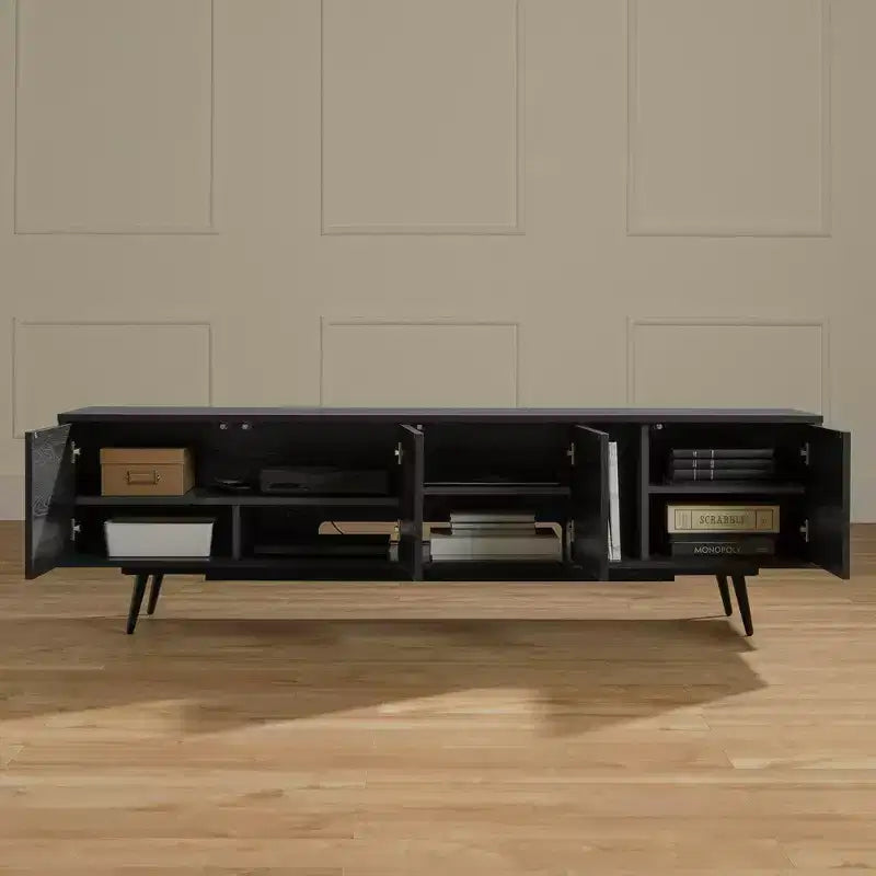 Meuble de télévision South Shore Oxford pour téléviseurs jusqu'à 75" avec portes