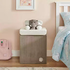 Danya B. Panier à linge pliable en velours côtelé pour enfants, rangement de jouets