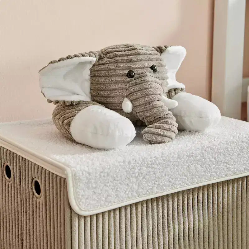 Danya B. Panier à linge pliable en velours côtelé pour enfants, rangement de jouets