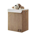 Danya B. Panier à linge pliable en velours côtelé pour enfants, rangement de jouets