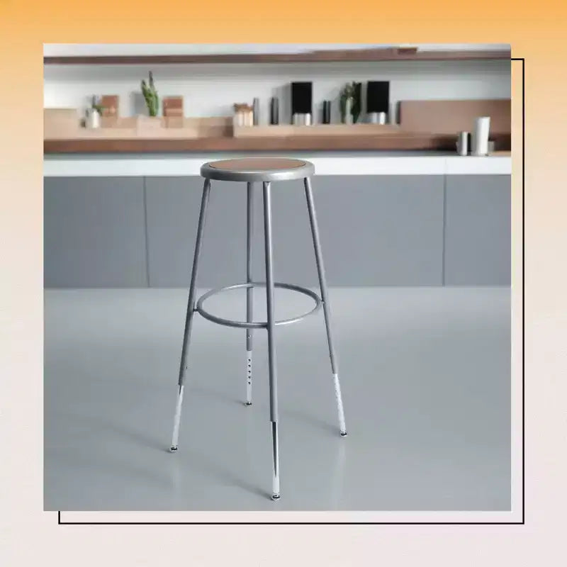 Tabouret en acier Hampden Furnishings, collection Felix, 32 à 39 po