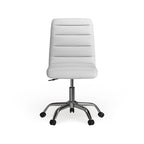 Chaise de bureau sans accoudoirs en vinyle à dossier mi-hauteur Ripple