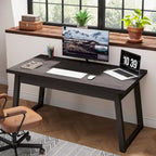 Bureau de direction, bureau d'ordinateur avec tiroir, bois massif