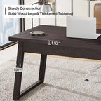 Bureau de direction, bureau d'ordinateur avec tiroir, bois massif